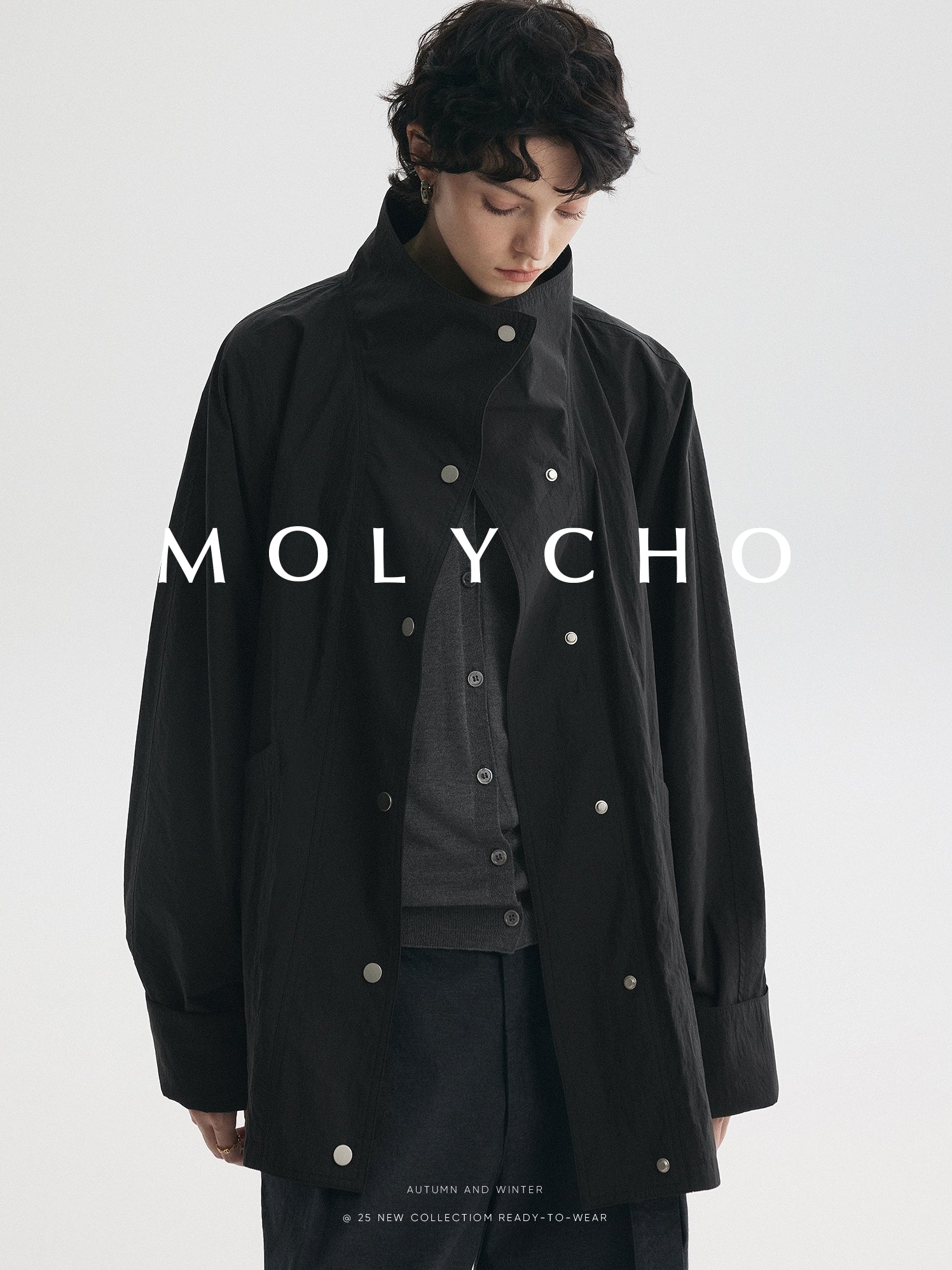 Medium-Length Stand-Collar Jacket_BDHL7724