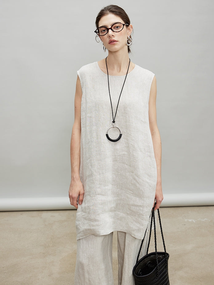 Loose Sleeveless Vest Or Wide Pants_BDHL7190