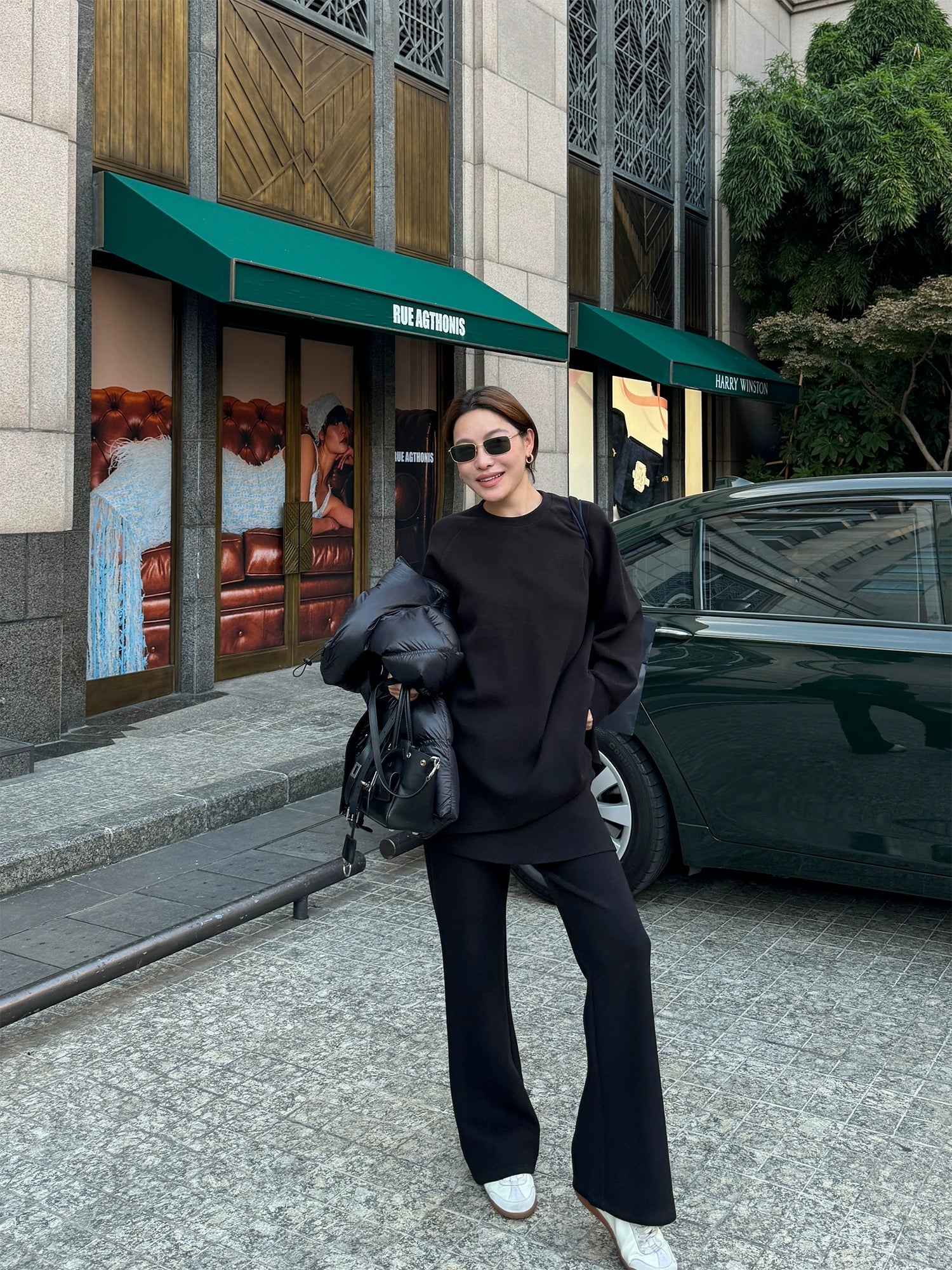 Loose-Fitting Sweatshirt Or Flared Skirt Pants_BDHL8007