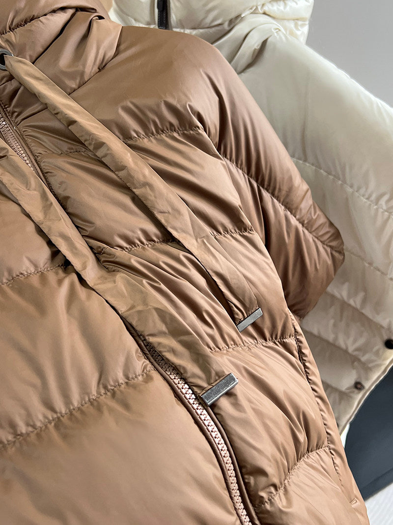 Hooded Short Down Vest_BDHL8039