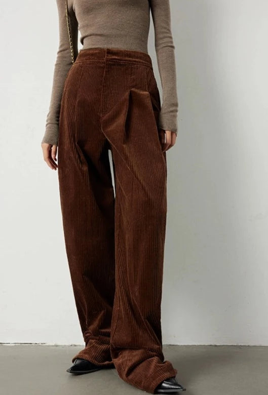 High-waisted corduroy pants_BDHL5304