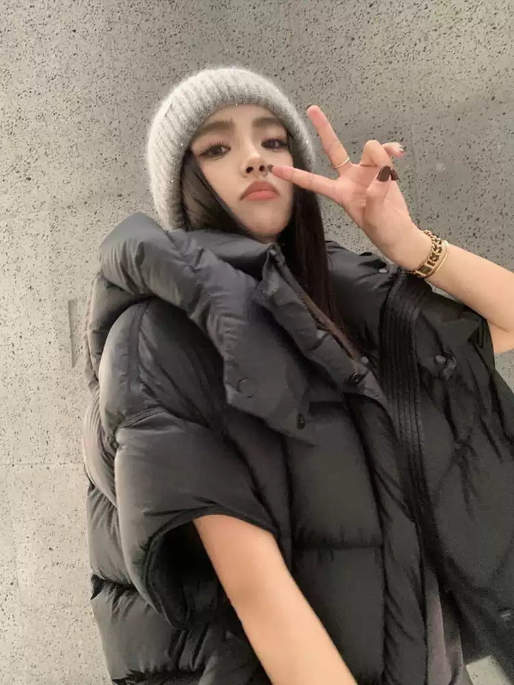 Hooded Down Vest Jacket_BDHL8012