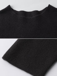 High Neck Slim Knit Tops_BDHL7230