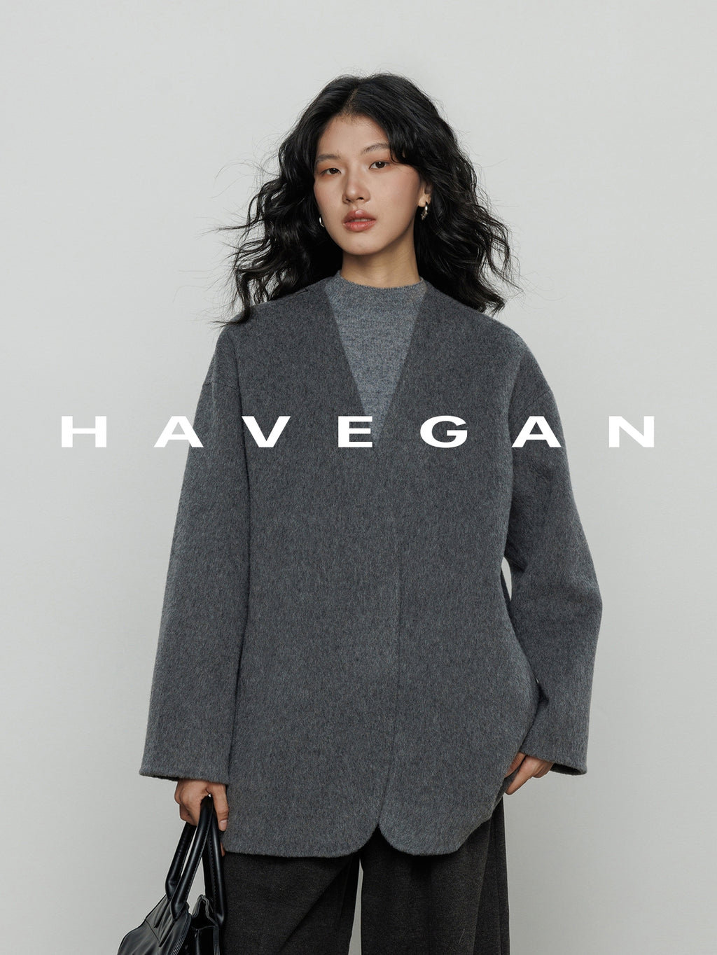 無領披肩大衣_BDHL7889