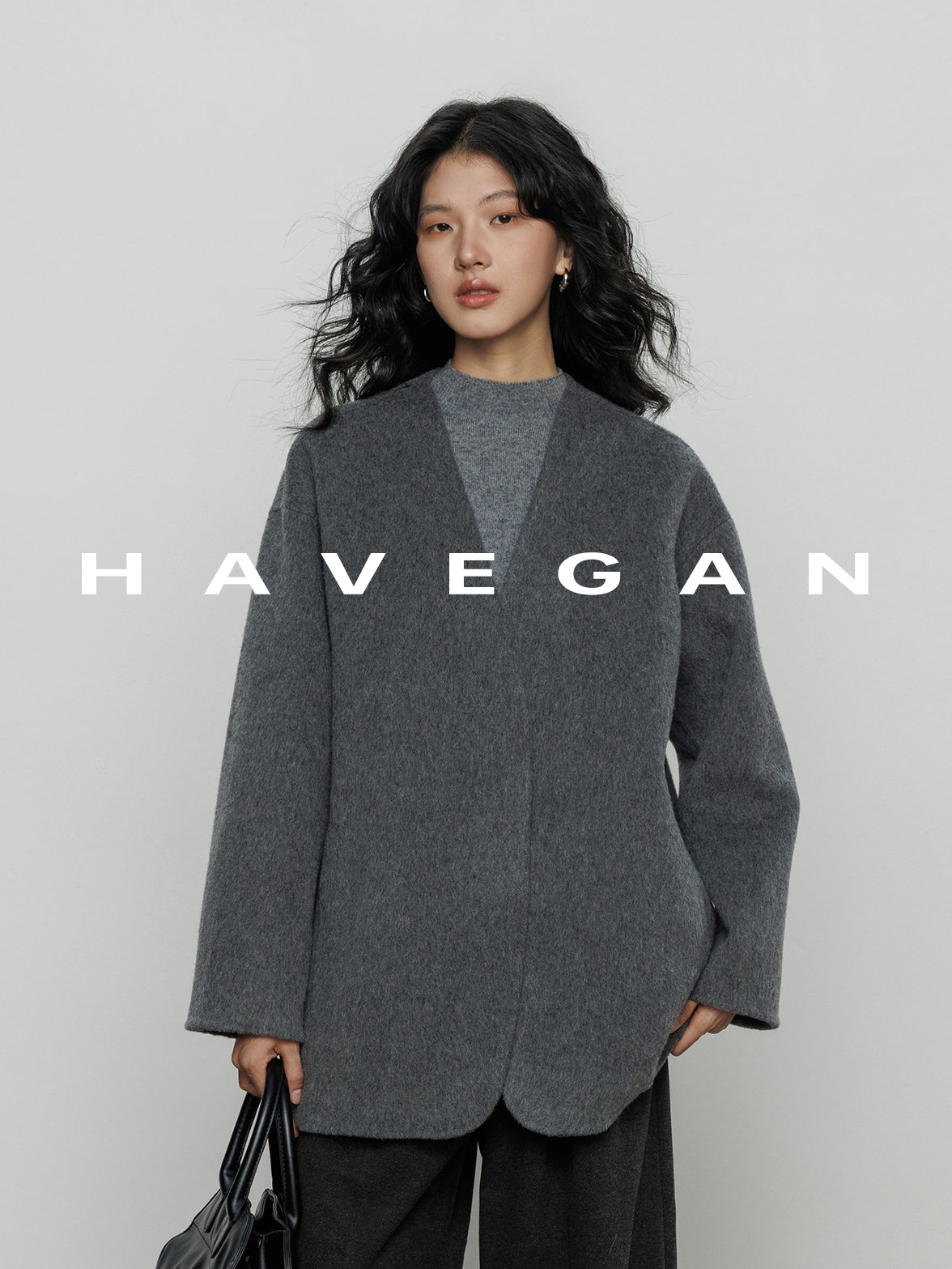 無領披肩大衣_BDHL7889