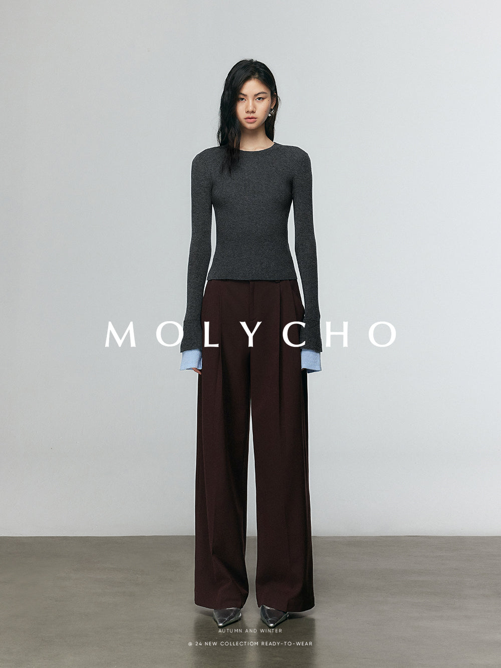 Sleeve Faux Two-Piece Tops_BDHL6708