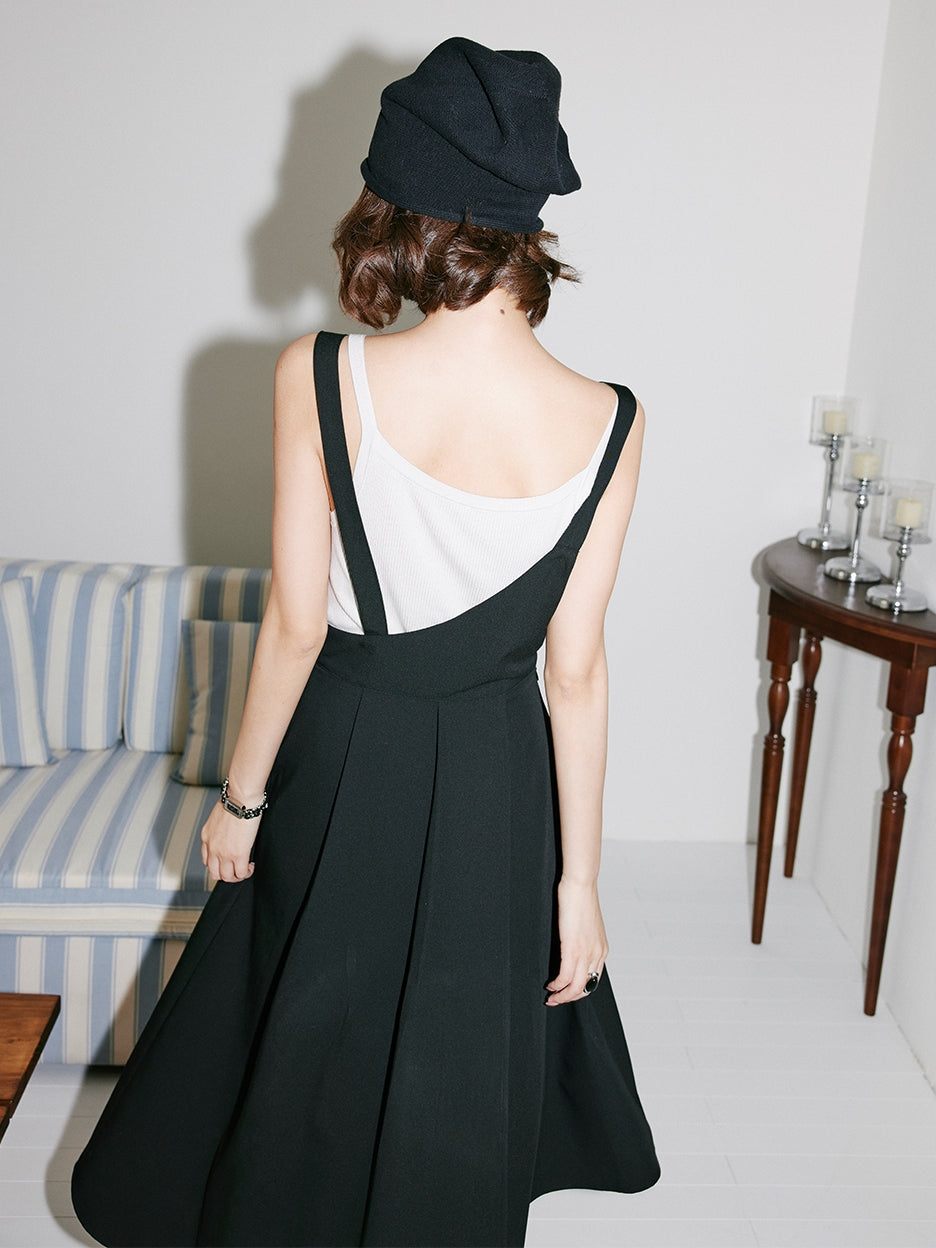 Irregular Shoulder Strap Skirt_BDHL7535
