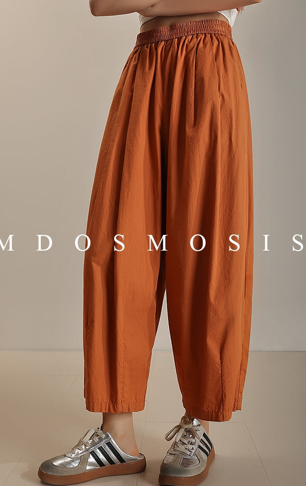 Elastic Waist Balloon Pants_BDHL7514