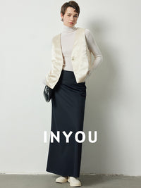 Tucked Straight Long Skirt_BDHL6387