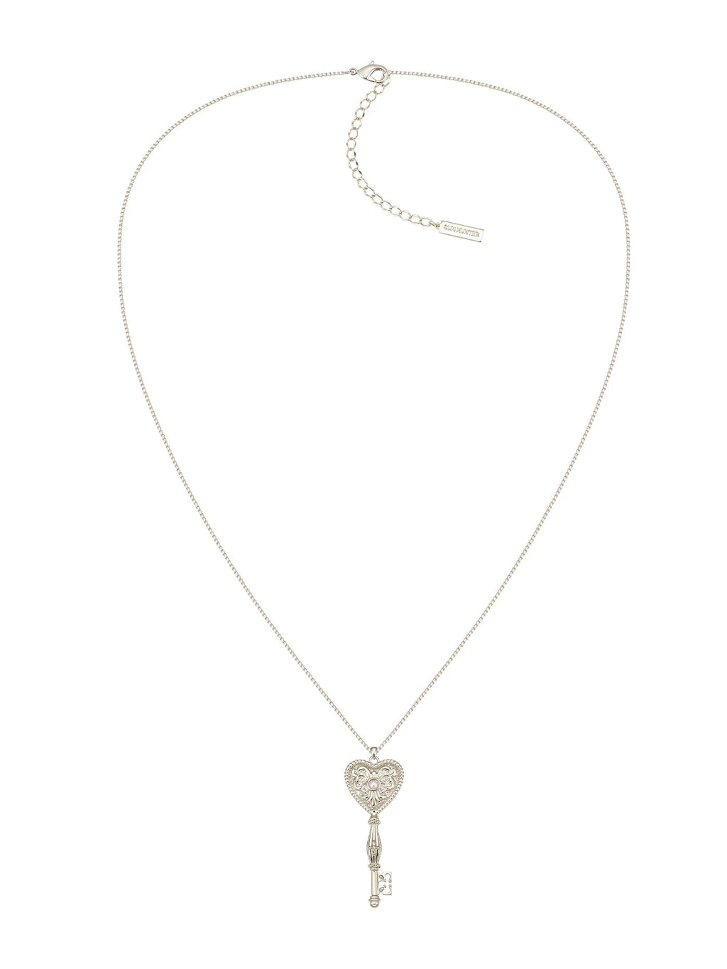 Heart Key Pendant Necklace_BDHL8473