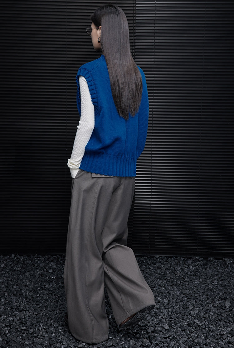 Button-Design Blue Vest_BDHL7876