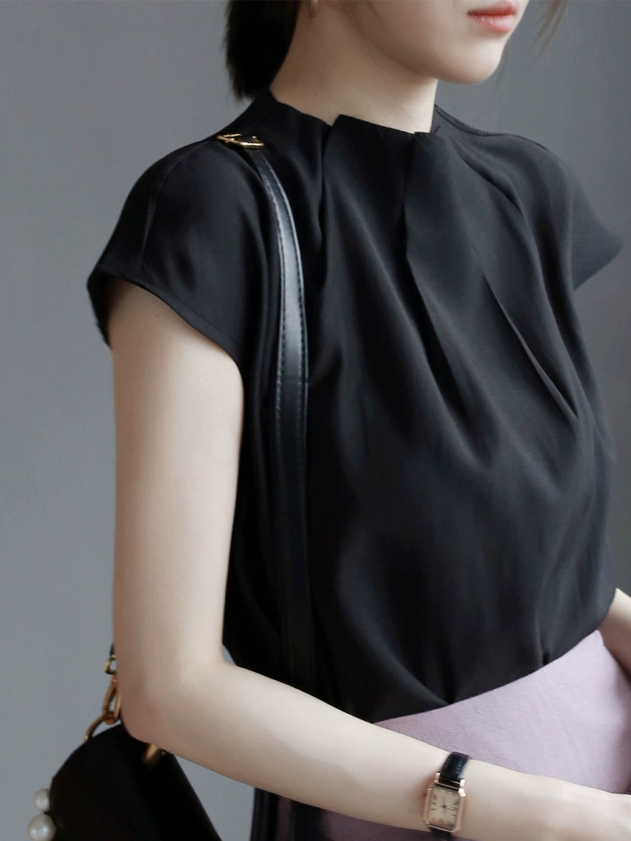 [Only 2 left in stock] 3D Pleated Sleeveless Tops_BDHL6072