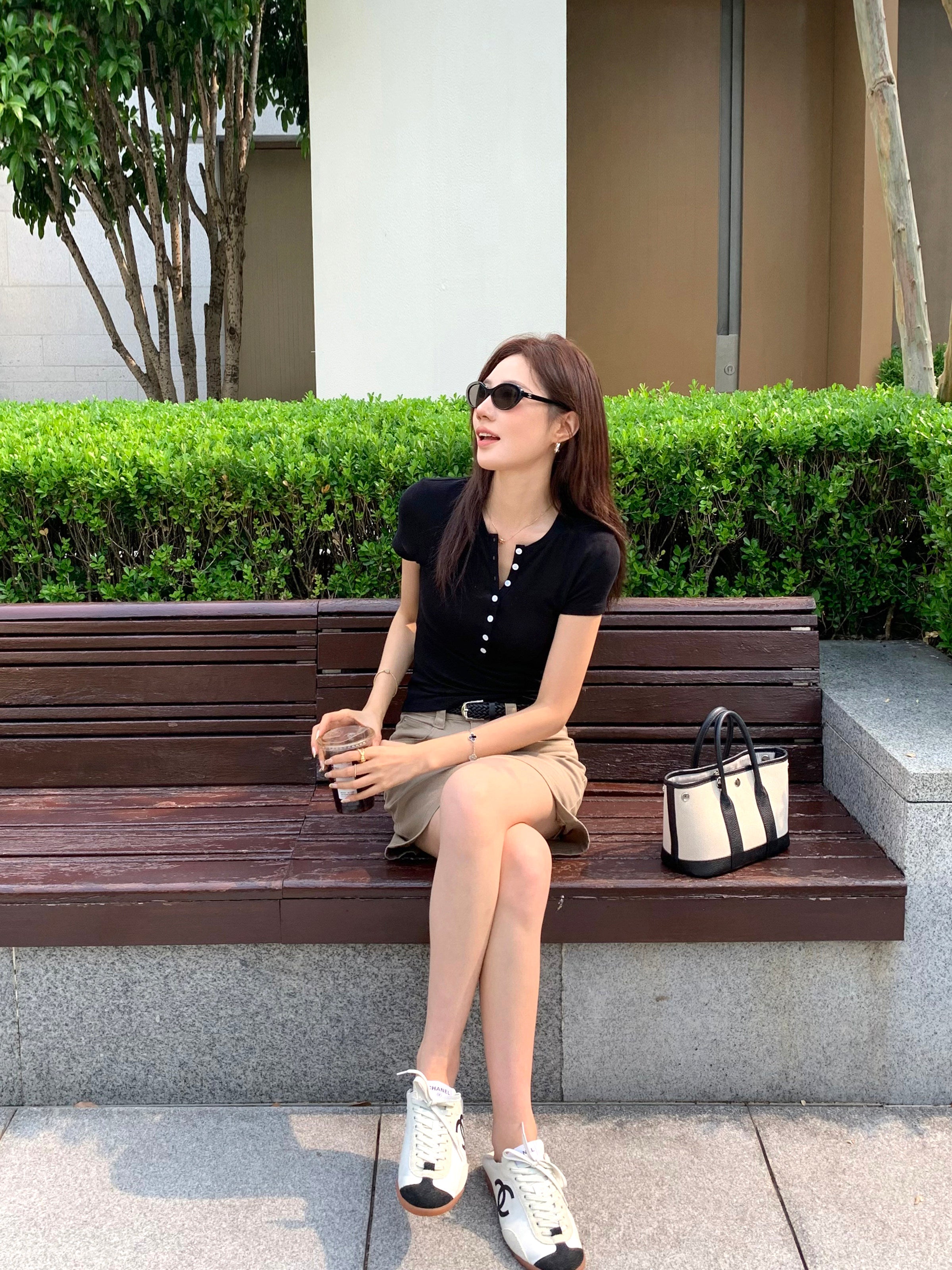 Tencel Henley Slim Short-Sleeve Top_BDHL8336
