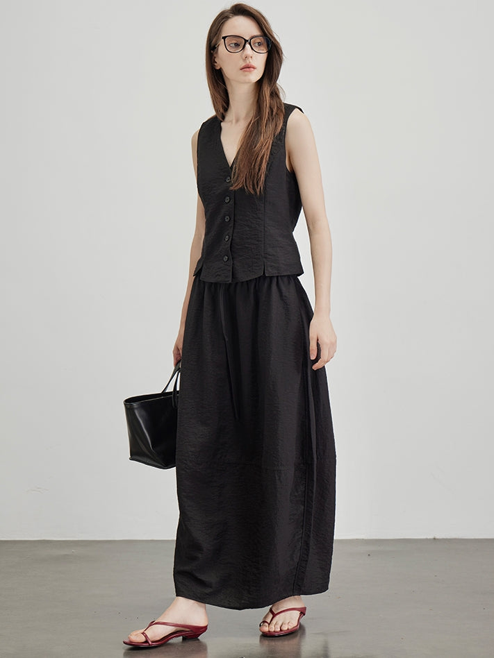 V-Neck Vest Or Bud Skirt_BDHL7600