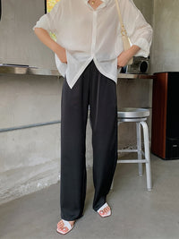 Silky Pants Or Long-Length Pants_BDHL6776