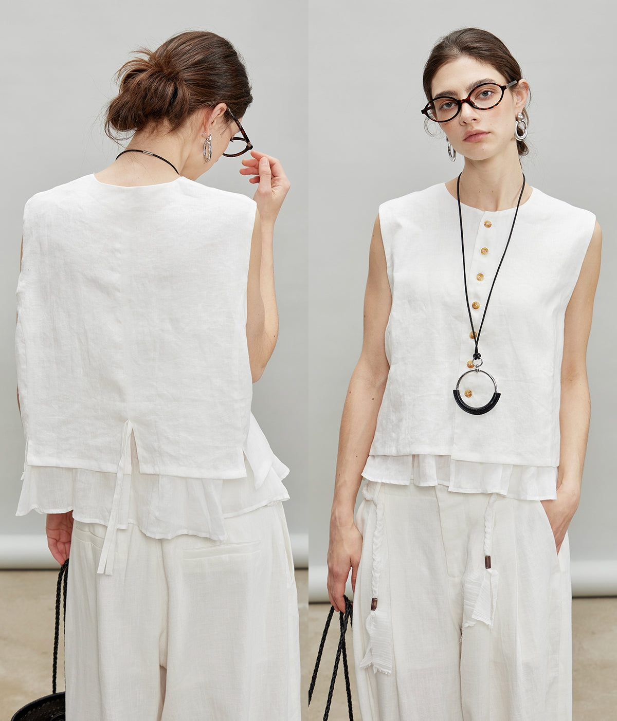 Fake Two-Piece Short Vest_BDHL7189
