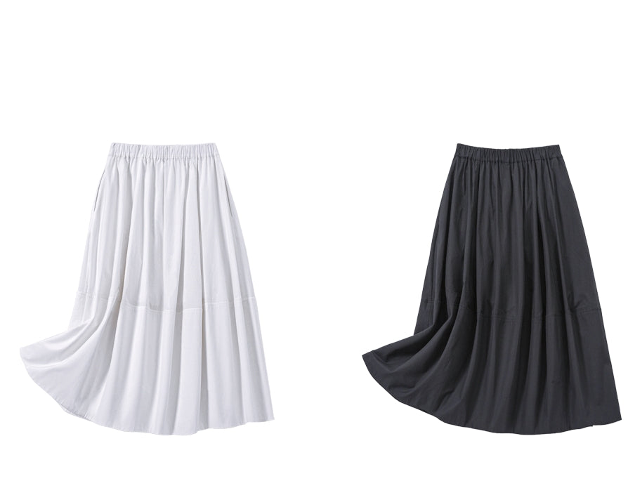 Simple High-Waisted Bad Skirt_BDHL7618