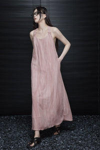 Pink Halter-Neck Dress_BDHL5927