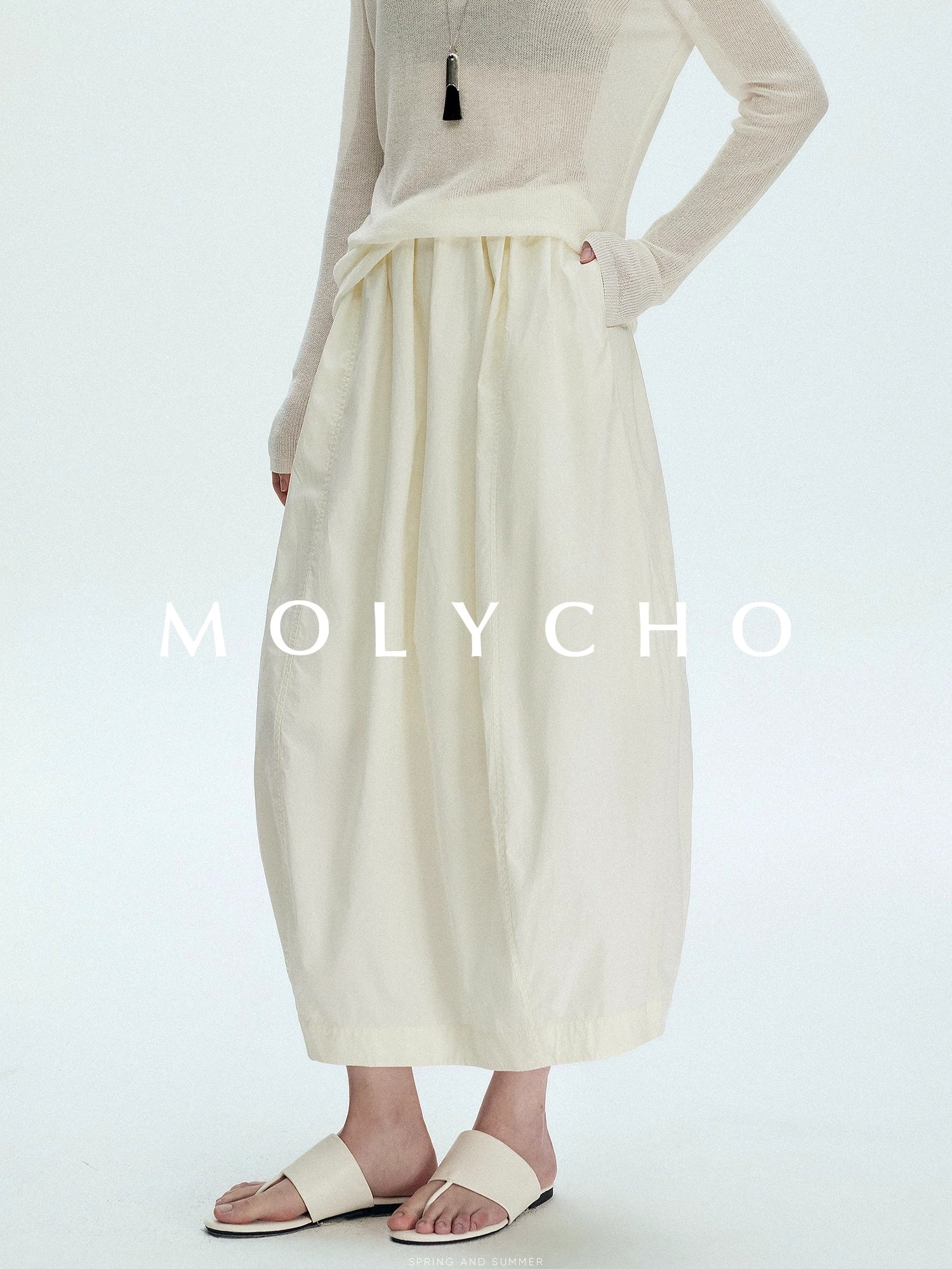 Flower Bad Long Skirt_BDHL7386