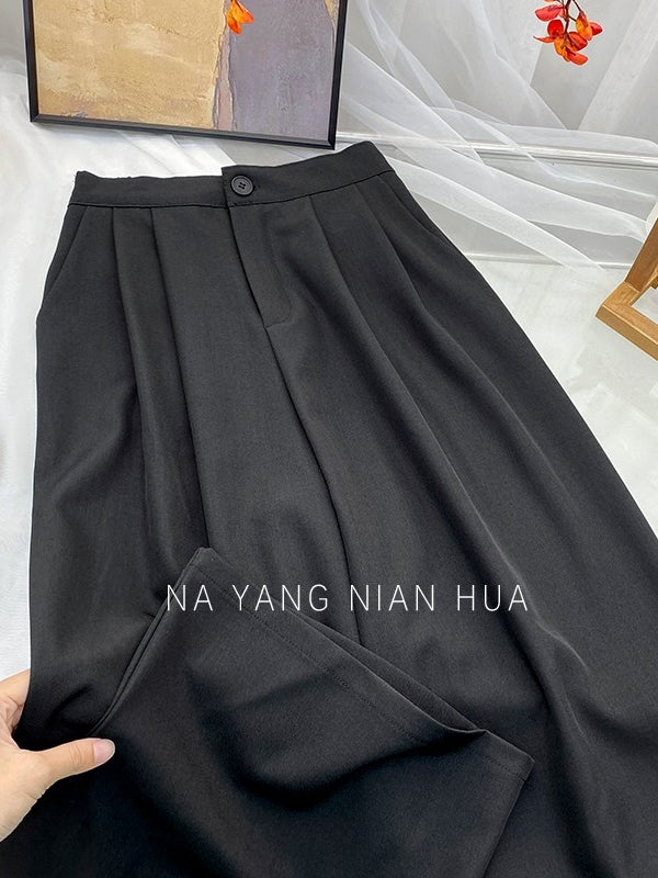 Retro Drape Pleated Pants_BDHL7818