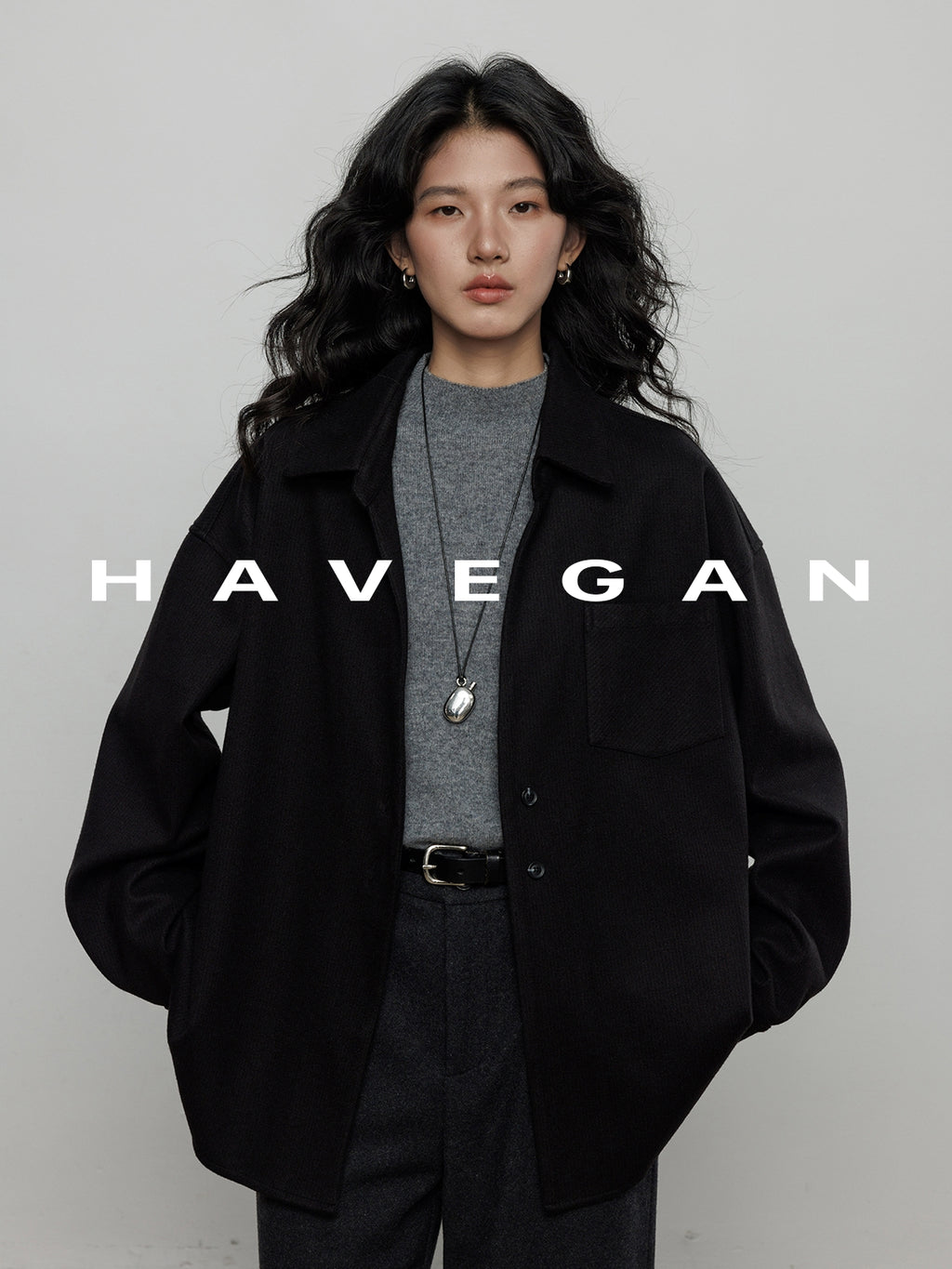 燈芯絨長袖襯衫_BDHL7970