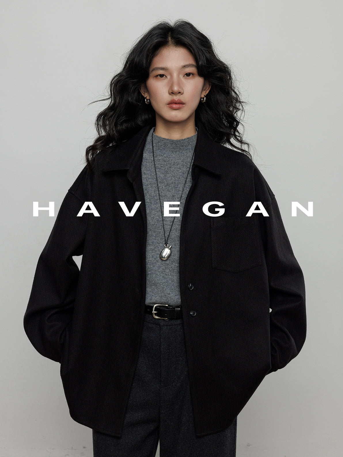 燈芯絨長袖襯衫_BDHL7970