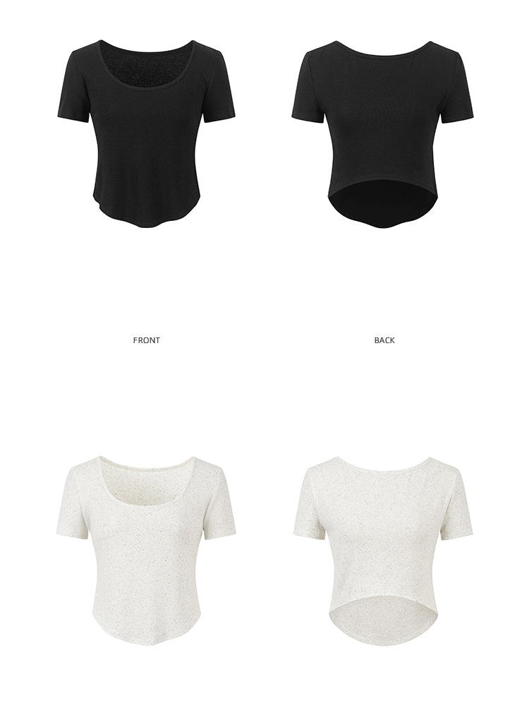 Double-Front Short-Sleeved T-Shirt_BDHL7589