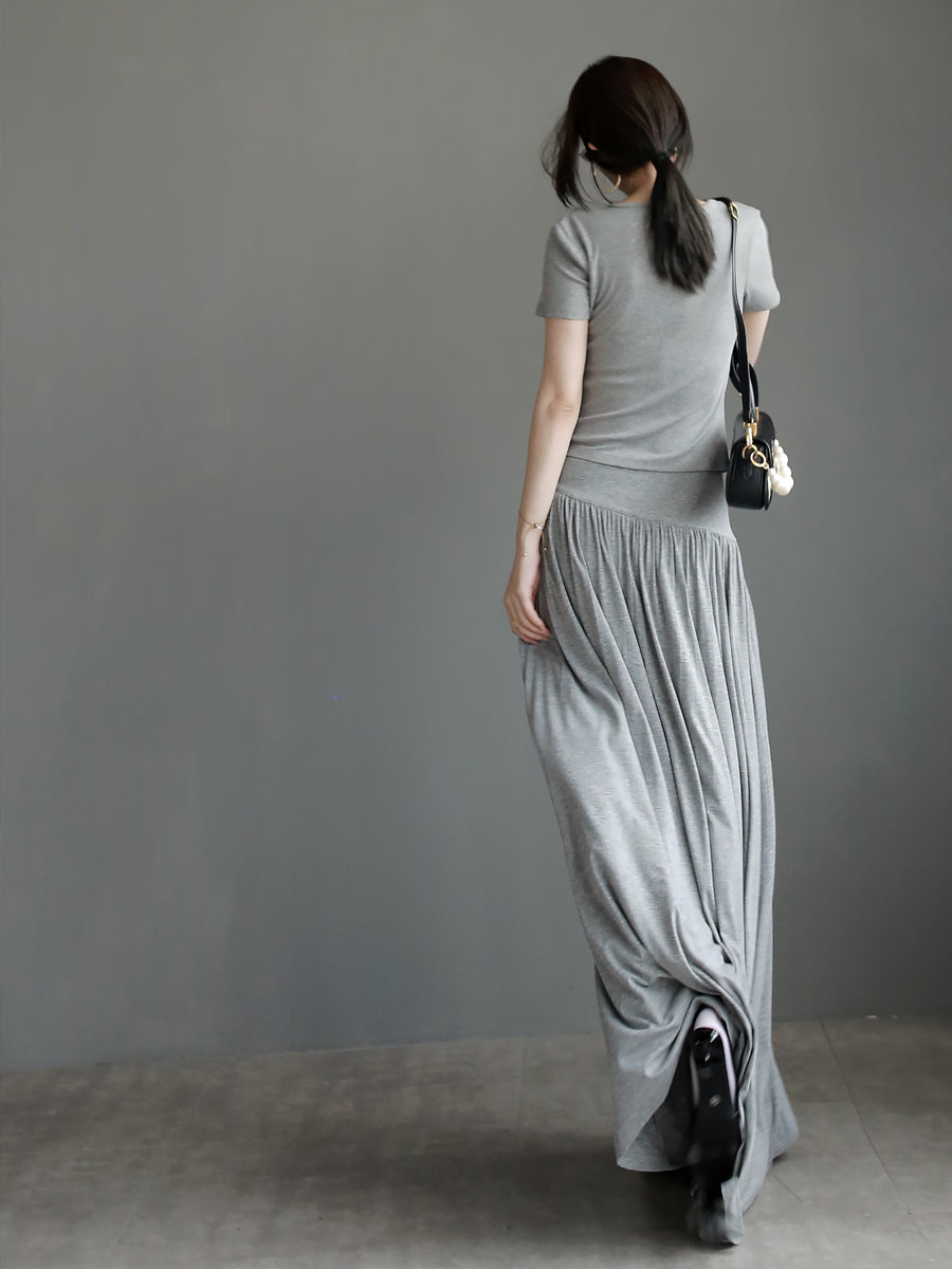 Waist Pleated Front Button Tops_BDHL7581