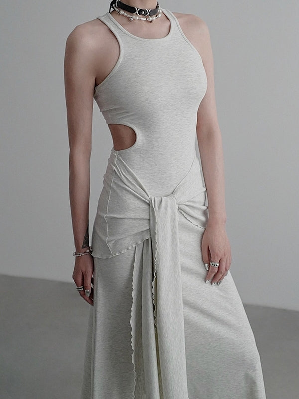 Knit Backless Dress_BDHL7586