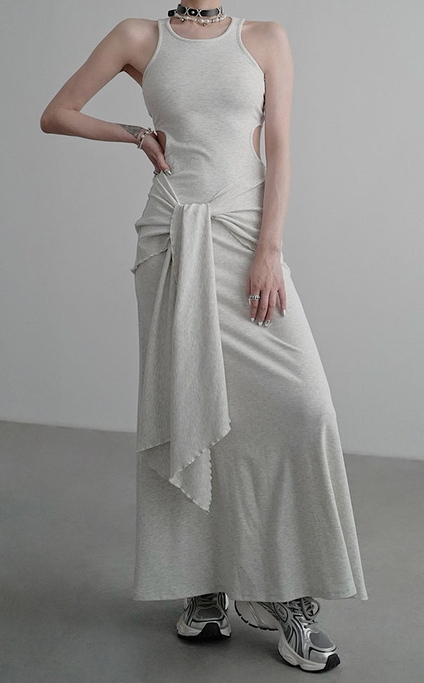 Knit Backless Dress_BDHL7586