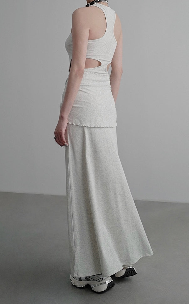 Knit Backless Dress_BDHL7586
