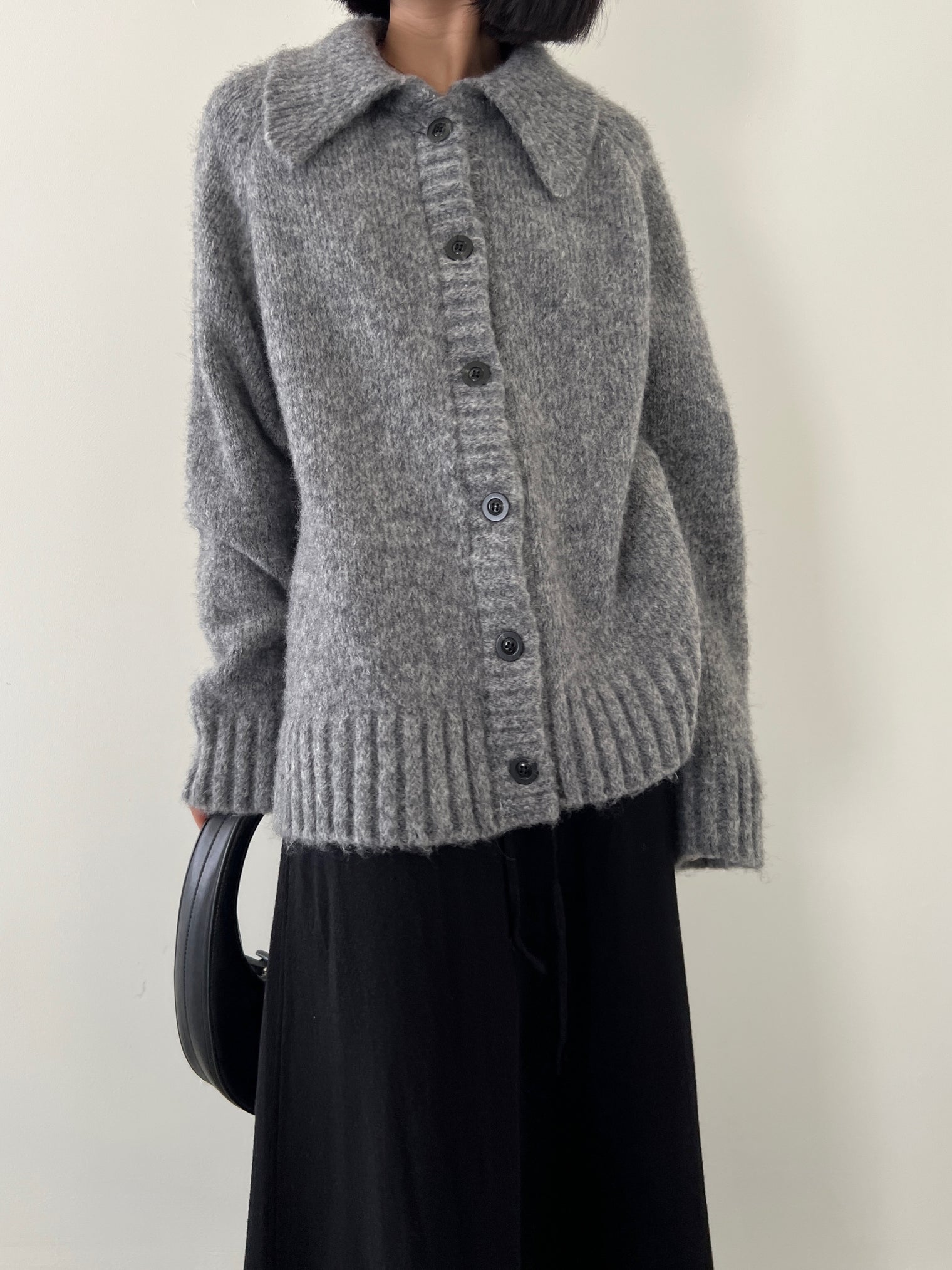 Retro Lapel Long-Sleeved Cardigan_BDHL6548