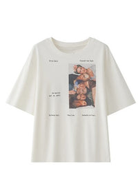 Double-Sided Printed White T-Shirt_BDHL5956