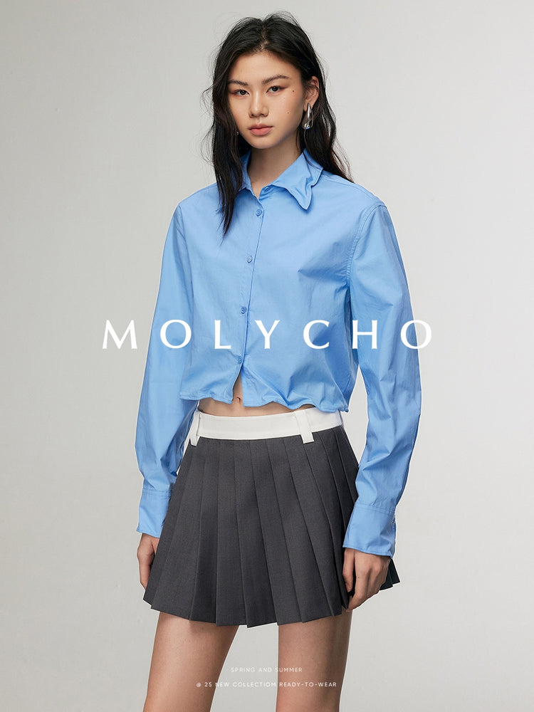 Small Short Long-Sleeved Shirt_BDHL7048