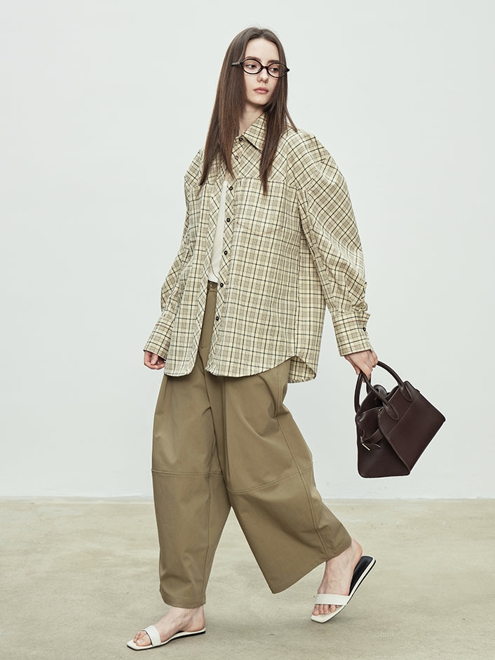 Loose-Fitting Silhouette Wide Pants_BDHL7081