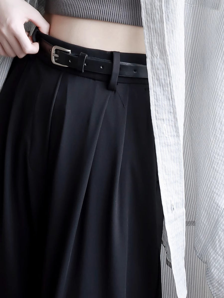 Slim Drape Straight Pants_BDHL7415