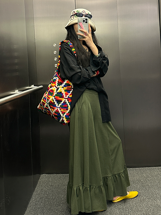 Frilled Wide-Leg Pants_BDHL7258