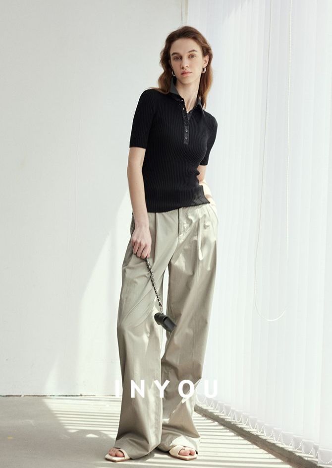 High Waist Wide Straight Pants_BDHL6060