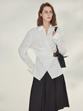 Asymmetrical Waist Belt Shirt_BDHL7789