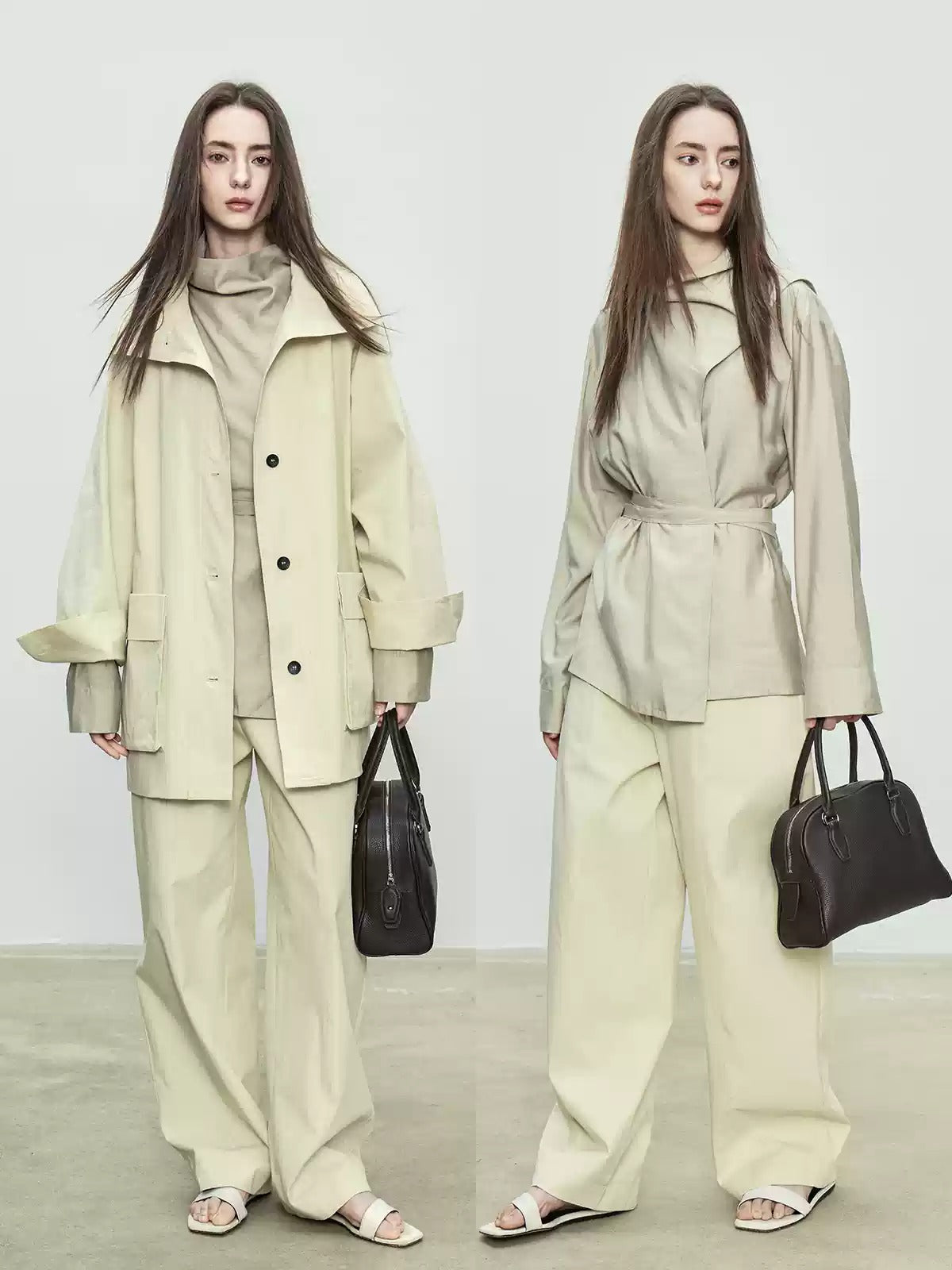 Simple Design Wide Pants_BDHL7103