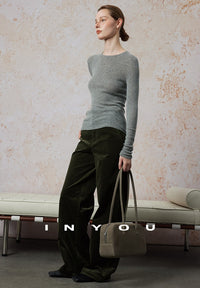 Corduroy Straight Wide Pants_BDHL6660