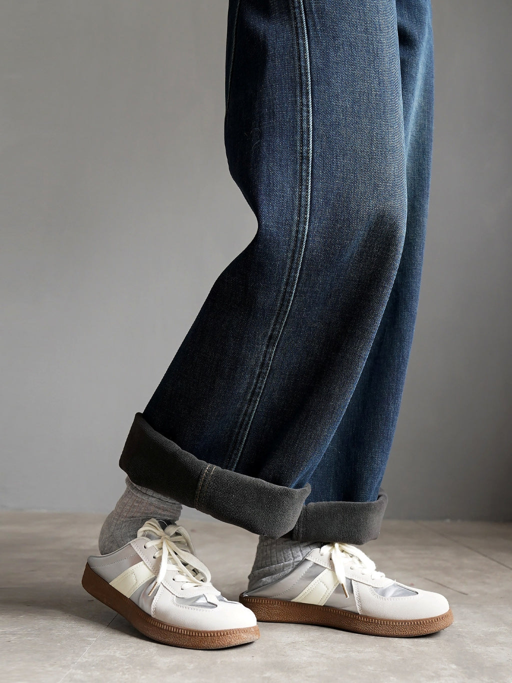 Lined Straight-Leg Denim Pants_BDHL8130