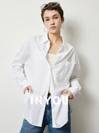 Boyfriend Silhouette Simple Shirt_BDHL6394