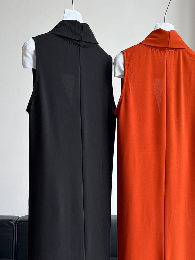 V-Neck Draped Cross Dress_BDHL7558