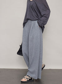 Velvet Thick Wide Draped Pants_BDHL6609