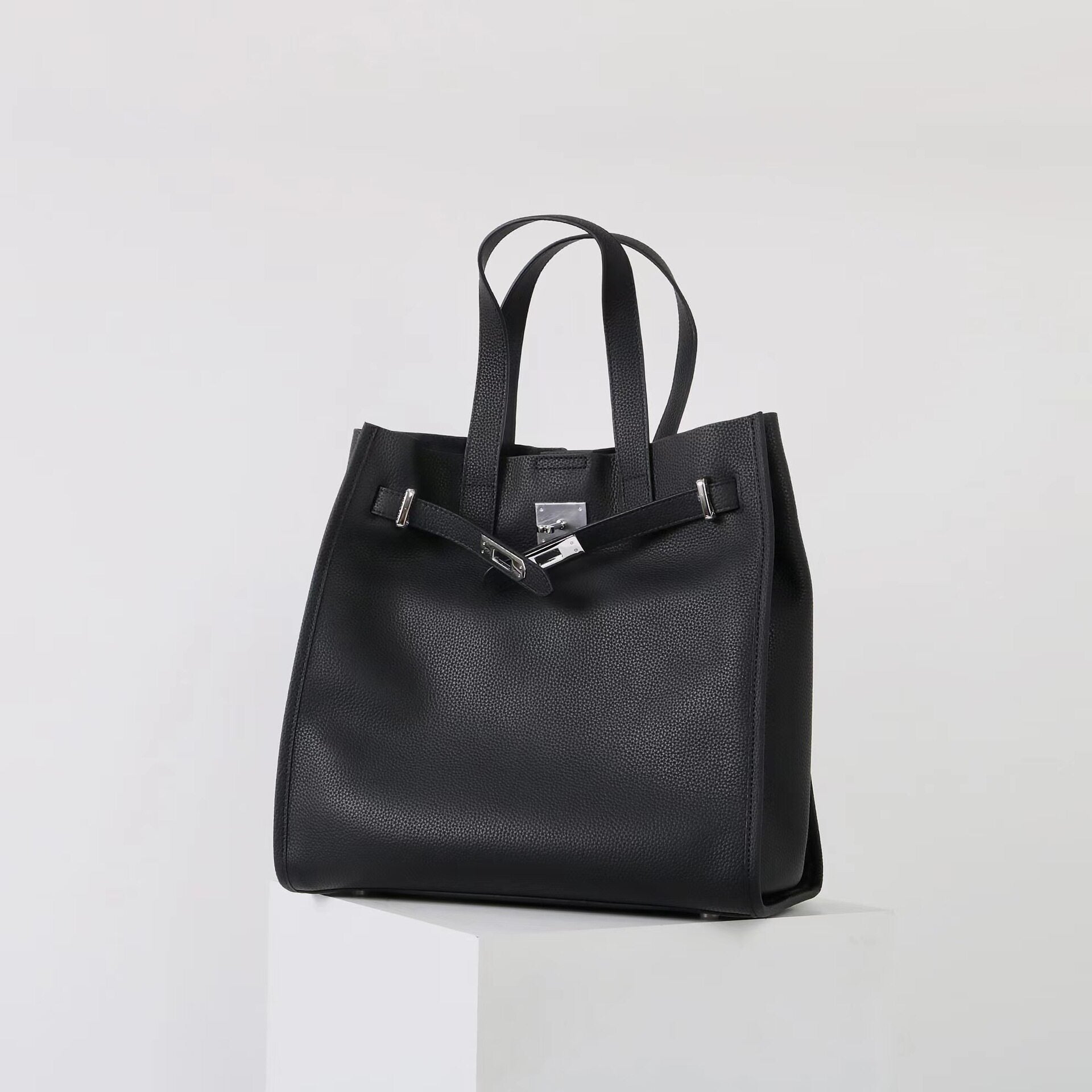 Genuine Leather Large Capacity Tote Bag_BDHL8190