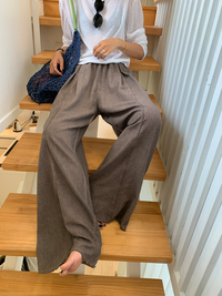 Lazy Thin Wide Leg Pants_BDHL6088