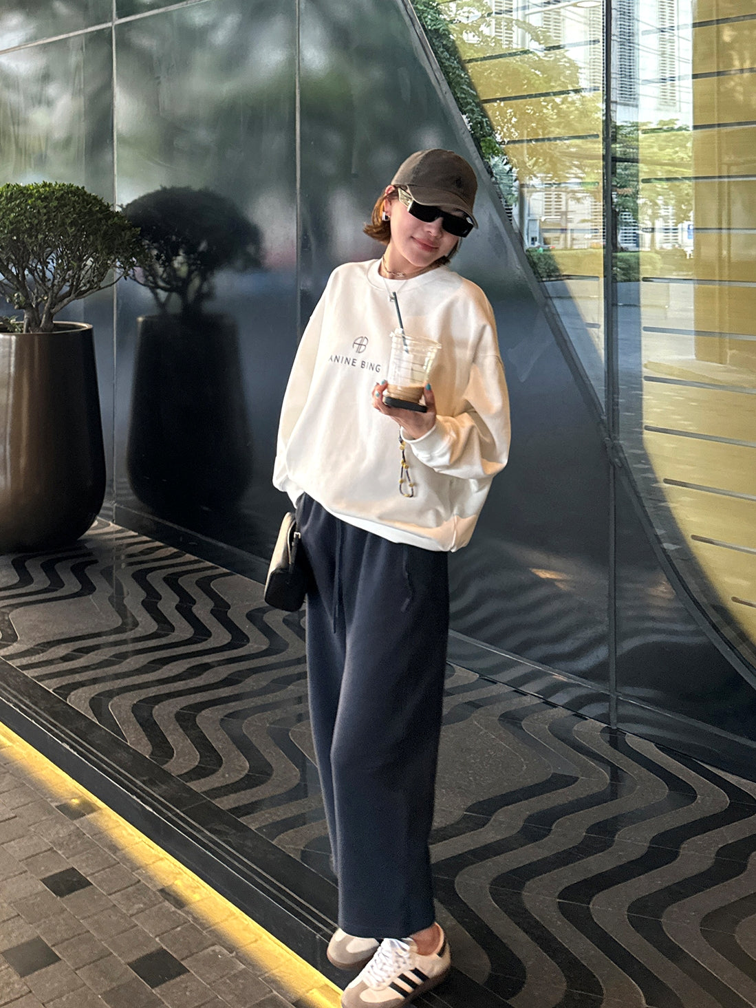 Drawstring Sweatpants Cropped Pants_BDHL8010