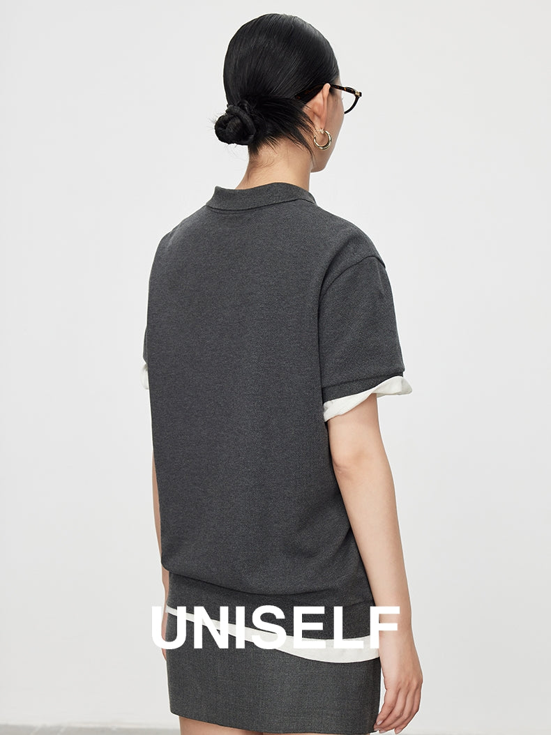Simple Design Polo Shirt_BDHL7590