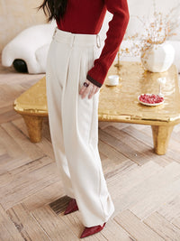 Waistband Braided Design Pants_BDHL6843